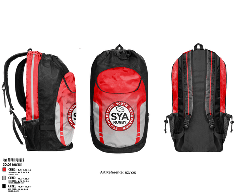 Gear Bag, Southwestern Youth Association Rugby, Rugby, Teamtime, Team time, sublimation, custom sports apparel, team uniforms, spirit wear, spiritwear, sports uniforms, custom shirts, team store, custom team store, fundraiser sports, apparel fundraiser