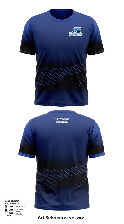Plattsmouth High School Wrestling 29230847 Short Sleeve Rash Guard Shirt - 1