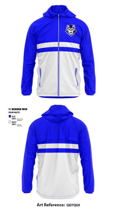 Walla Walla High School Cross Country 34935294 Windbreaker - 1