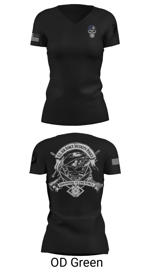 Women's Short Sleeve Vneck Shirt, , Air Force, Teamtime, Team time, sublimation, custom sports apparel, team uniforms, spirit wear, spiritwear, sports uniforms, custom shirts, team store, custom team store, fundraiser sports, apparel fundraiser