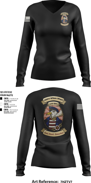 Women's Long Sleeve Vneck Shirt, U11Warrant Officers, Army, Teamtime, Team time, sublimation, custom sports apparel, team uniforms, spirit wear, spiritwear, sports uniforms, custom shirts, team store, custom team store, fundraiser sports, apparel fundraiser