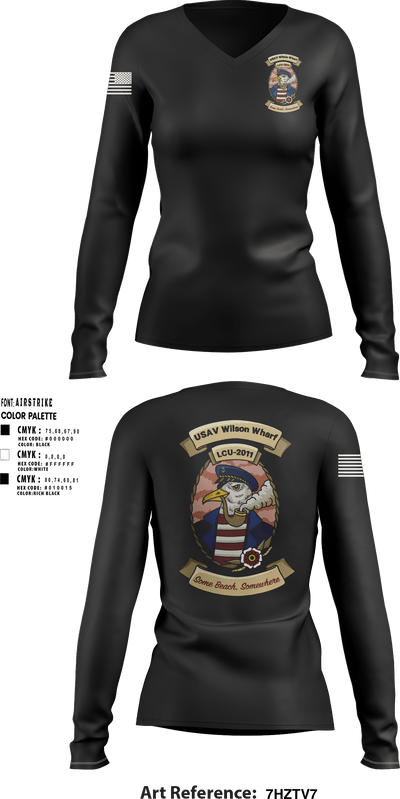 U11 40106032 Women's Long Sleeve V-neck Shirt - 2