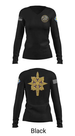Women's Long Sleeve Vneck Shirt, , Army, Teamtime, Team time, sublimation, custom sports apparel, team uniforms, spirit wear, spiritwear, sports uniforms, custom shirts, team store, custom team store, fundraiser sports, apparel fundraiser