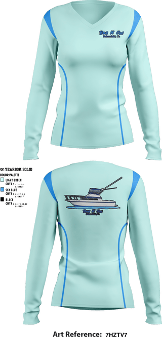 Women's Long Sleeve Vneck Shirt, Bug N Out, , Teamtime, Team time, sublimation, custom sports apparel, team uniforms, spirit wear, spiritwear, sports uniforms, custom shirts, team store, custom team store, fundraiser sports, apparel fundraiser