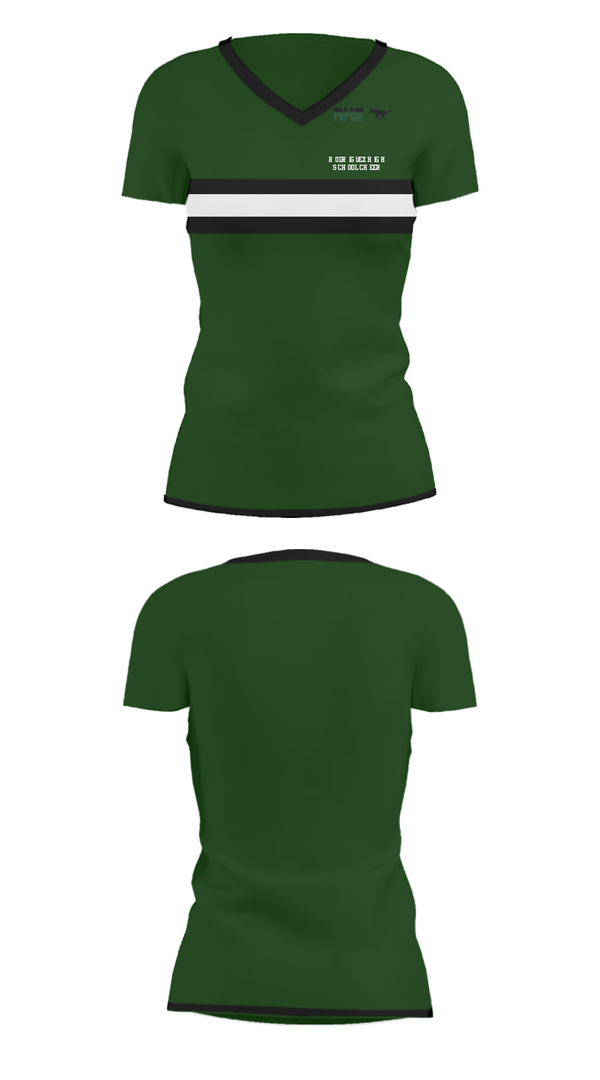 Women's Short Sleeve Vneck Shirt, Rodriguez High School Cheer, Cheer, Teamtime, Team time, sublimation, custom sports apparel, team uniforms, spirit wear, spiritwear, sports uniforms, custom shirts, team store, custom team store, fundraiser sports, apparel fundraiser