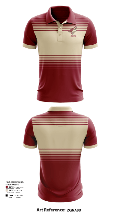 Kittitas Middle School Wrestling 91304160 Short Sleeve Performance Polo - 1