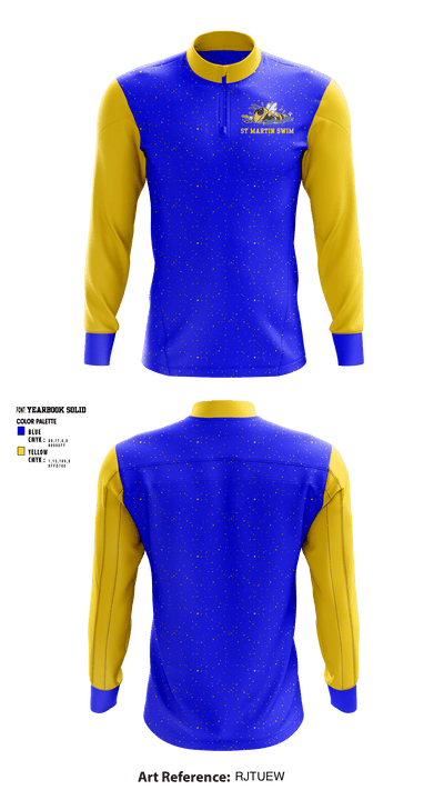 St Martin High School Swimming 70383314 Quarter Zip Jacket - 1