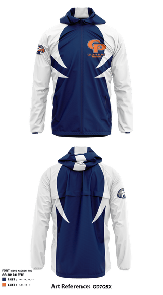 Windbreaker, College Place Wrestling, Wrestling, Teamtime, Team time, sublimation, custom sports apparel, team uniforms, spirit wear, spiritwear, sports uniforms, custom shirts, team store, custom team store, fundraiser sports, apparel fundraiser