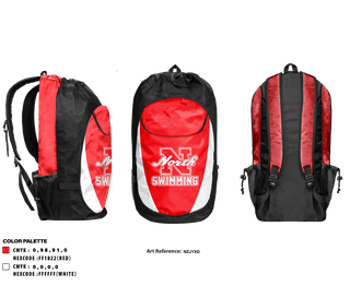Gear Bag, North Attleborough High School Swimming, Swimming, Teamtime, Team time, sublimation, custom sports apparel, team uniforms, spirit wear, spiritwear, sports uniforms, custom shirts, team store, custom team store, fundraiser sports, apparel fundraiser