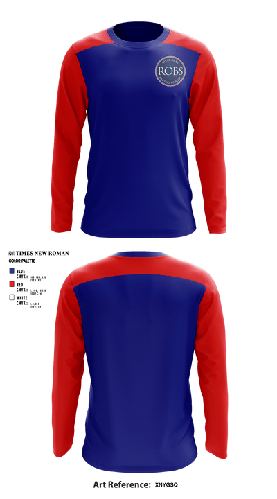 River Oaks Baptist School 46790236 Long Sleeve Performance Shirt - 1