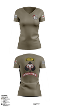 2nd PLT, B TRP, 3-71 CAV 84278801 Women's Short Sleeve V-neck Shirt - 1