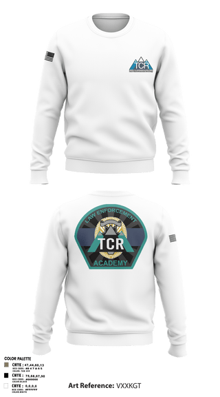 Crew Neck Sweatshirt, TCR LE ACADEMY, Police, Teamtime, Team time, sublimation, custom sports apparel, team uniforms, spirit wear, spiritwear, sports uniforms, custom shirts, team store, custom team store, fundraiser sports, apparel fundraiser