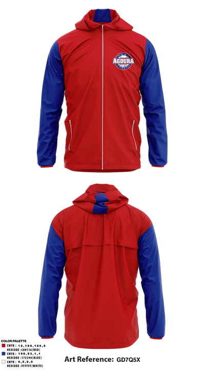 Agoura Pony Baseball 80706403 Windbreaker - 1