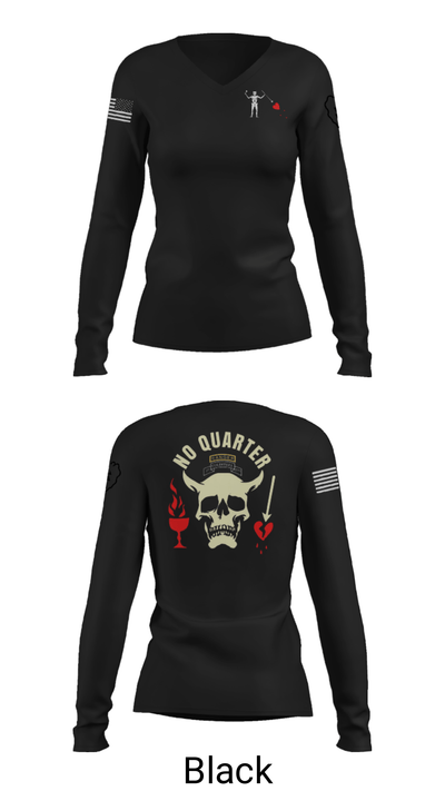 C-CO 1-27 1st PLT BLACKBEARD 676518 Women's Long Sleeve V-neck Shirt - 39