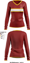 University Of Southern California Diving 38780209 Women's Long Sleeve V-neck Shirt - 1