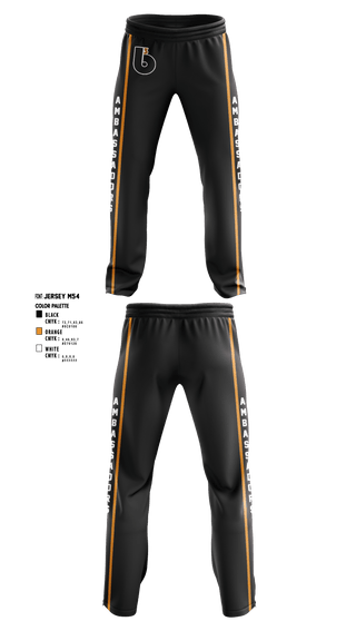 Sweatpants, B3 Ambassadors, Men's Basketball, Teamtime, Team time, sublimation, custom sports apparel, team uniforms, spirit wear, spiritwear, sports uniforms, custom shirts, team store, custom team store, fundraiser sports, apparel fundraiser