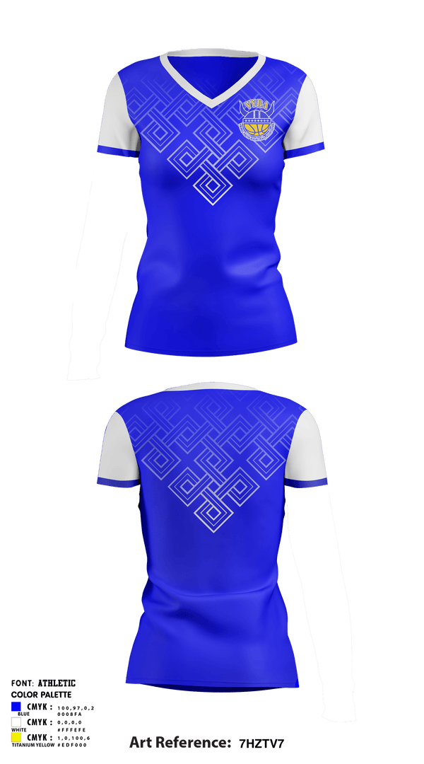 Women's Short Sleeve Vneck Shirt, Vikings Youth Basketball Association, Men's Basketball, Teamtime, Team time, sublimation, custom sports apparel, team uniforms, spirit wear, spiritwear, sports uniforms, custom shirts, team store, custom team store, fundraiser sports, apparel fundraiser