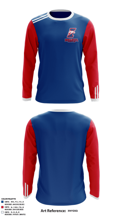 Immanuel High School Wrestling 69390749 Long Sleeve Performance Shirt - 1