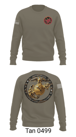Crew Neck Sweatshirt, , Marines, Teamtime, Team time, sublimation, custom sports apparel, team uniforms, spirit wear, spiritwear, sports uniforms, custom shirts, team store, custom team store, fundraiser sports, apparel fundraiser