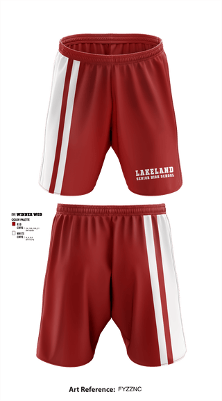 Athletic Shorts With Pockets, Lakeland Senior High School, Spirit Store, Teamtime, Team time, sublimation, custom sports apparel, team uniforms, spirit wear, spiritwear, sports uniforms, custom shirts, team store, custom team store, fundraiser sports, apparel fundraiser