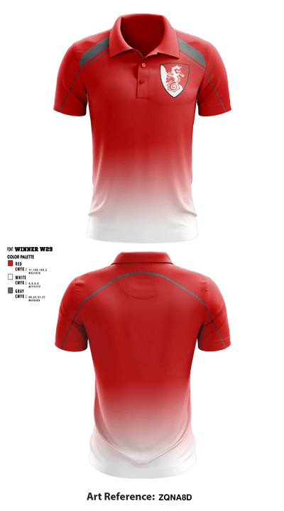 The Fighting 36th 22995999 Short Sleeve Performance Polo - 1