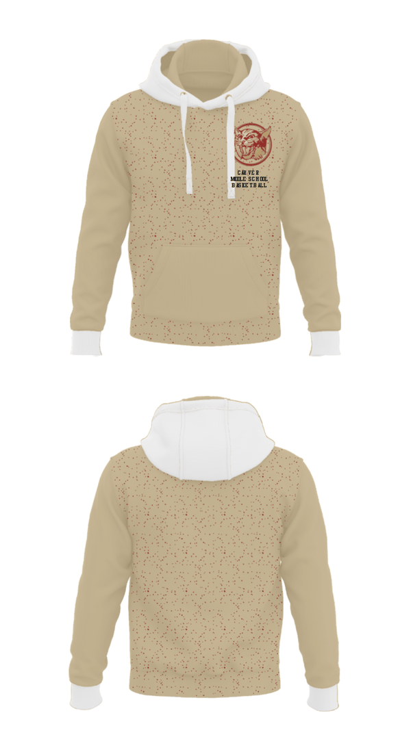 Hoodie, Carver Middle School Basketball, Men's Basketball, Teamtime, Team time, sublimation, custom sports apparel, team uniforms, spirit wear, spiritwear, sports uniforms, custom shirts, team store, custom team store, fundraiser sports, apparel fundraiser