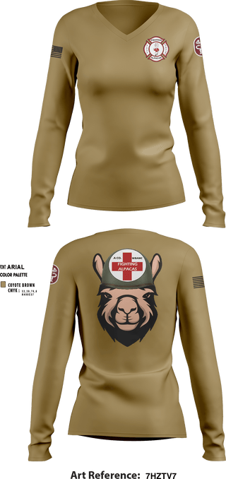 Women's Long Sleeve Vneck Shirt, WBAMCAlpha Company, WBAMC, Softball, Teamtime, Team time, sublimation, custom sports apparel, team uniforms, spirit wear, spiritwear, sports uniforms, custom shirts, team store, custom team store, fundraiser sports, apparel fundraiser
