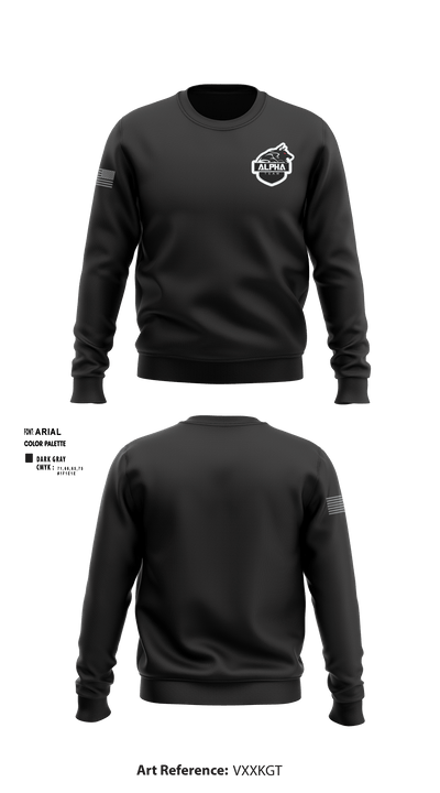 Alpha 52719861 Crew Neck Sweatshirt - 1