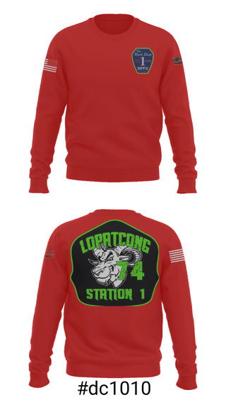 Crew Neck Sweatshirt, , Fire Department, Teamtime, Team time, sublimation, custom sports apparel, team uniforms, spirit wear, spiritwear, sports uniforms, custom shirts, team store, custom team store, fundraiser sports, apparel fundraiser