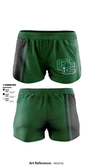 Women's Shorts, Owensboro Catholic High School Cheer, Cheer, Teamtime, Team time, sublimation, custom sports apparel, team uniforms, spirit wear, spiritwear, sports uniforms, custom shirts, team store, custom team store, fundraiser sports, apparel fundraiser