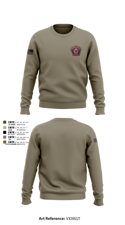 Caddo Mills Police 23864707 Crew Neck Sweatshirt - 2