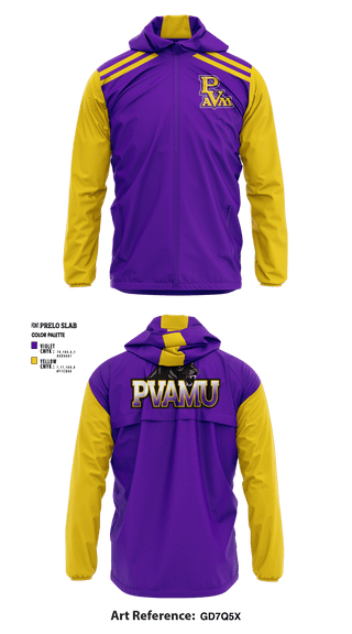 Windbreaker, Prairie View A&M University Soccer, Men's Soccer, Teamtime, Team time, sublimation, custom sports apparel, team uniforms, spirit wear, spiritwear, sports uniforms, custom shirts, team store, custom team store, fundraiser sports, apparel fundraiser