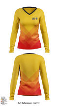 BPH 93873873 Women's Long Sleeve V-neck Shirt - 1