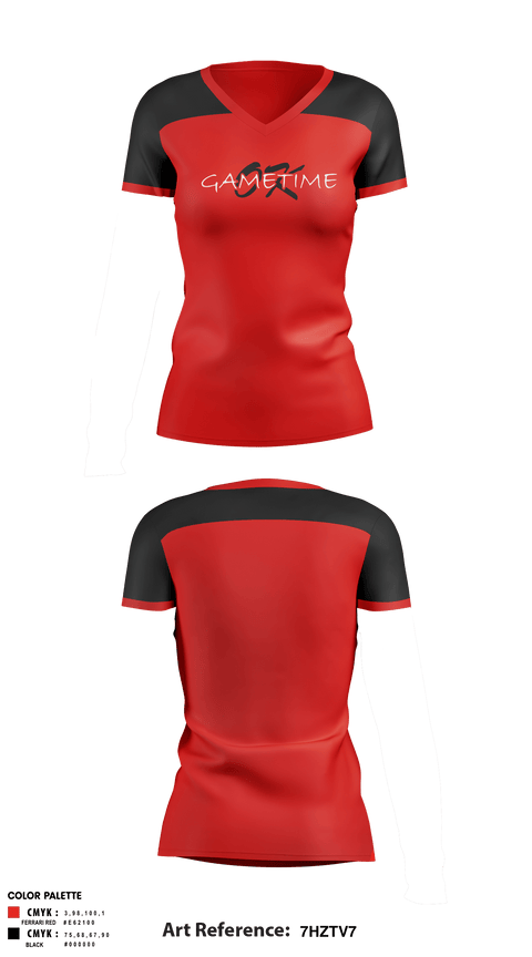 Women's Short Sleeve Vneck Shirt, OKLAHOMA GAMETIME, Softball, Teamtime, Team time, sublimation, custom sports apparel, team uniforms, spirit wear, spiritwear, sports uniforms, custom shirts, team store, custom team store, fundraiser sports, apparel fundraiser