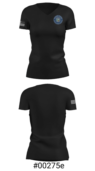 Women's Short Sleeve Vneck Shirt, , Police, Teamtime, Team time, sublimation, custom sports apparel, team uniforms, spirit wear, spiritwear, sports uniforms, custom shirts, team store, custom team store, fundraiser sports, apparel fundraiser