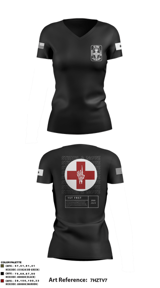 Women's Short Sleeve Vneck Shirt, , Army, Teamtime, Team time, sublimation, custom sports apparel, team uniforms, spirit wear, spiritwear, sports uniforms, custom shirts, team store, custom team store, fundraiser sports, apparel fundraiser
