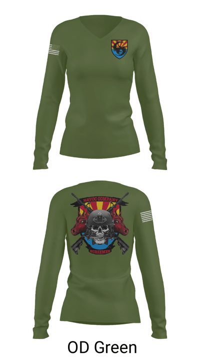 Student Holds Co. 51086881 Women's Long Sleeve V-neck Shirt - 40