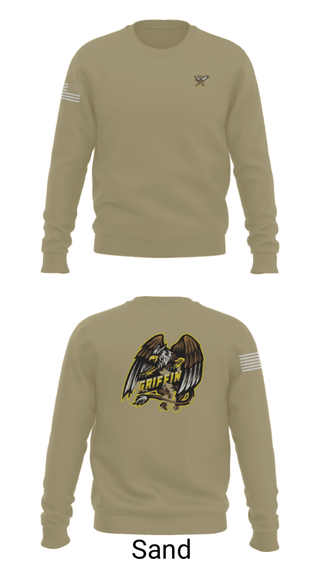 Crew Neck Sweatshirt, , Army, Teamtime, Team time, sublimation, custom sports apparel, team uniforms, spirit wear, spiritwear, sports uniforms, custom shirts, team store, custom team store, fundraiser sports, apparel fundraiser