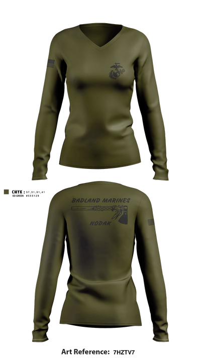 Det Mp Spt Co 4th LE BN 81094028 Women's Long Sleeve V-neck Shirt - 1