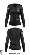 APEX 40378271 Women's Long Sleeve V-neck Shirt - 1
