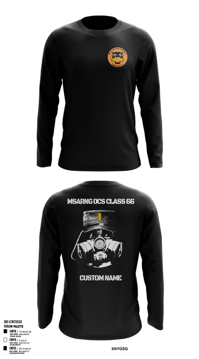 MSARNG OCS Class 66 93679555 Long Sleeve Performance Shirt - 49