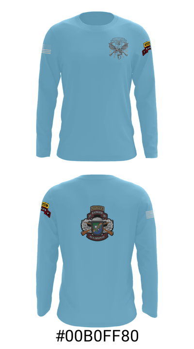 75th RGT 3rd BN Co C Alpha 88655986 Long Sleeve Performance Shirt - 10