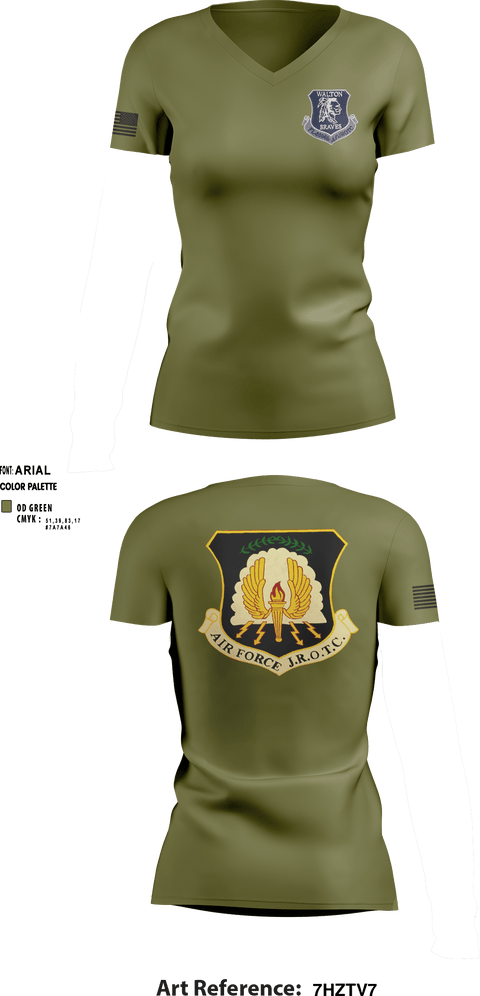 Women's Short Sleeve Vneck Shirt, , Air Force, Teamtime, Team time, sublimation, custom sports apparel, team uniforms, spirit wear, spiritwear, sports uniforms, custom shirts, team store, custom team store, fundraiser sports, apparel fundraiser