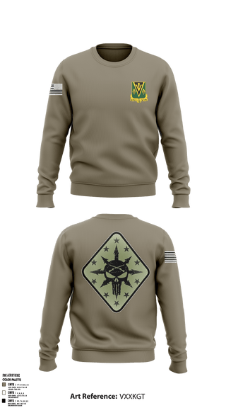 Crew Neck Sweatshirt, C Co 1-635th AR, National Guard, Teamtime, Team time, sublimation, custom sports apparel, team uniforms, spirit wear, spiritwear, sports uniforms, custom shirts, team store, custom team store, fundraiser sports, apparel fundraiser