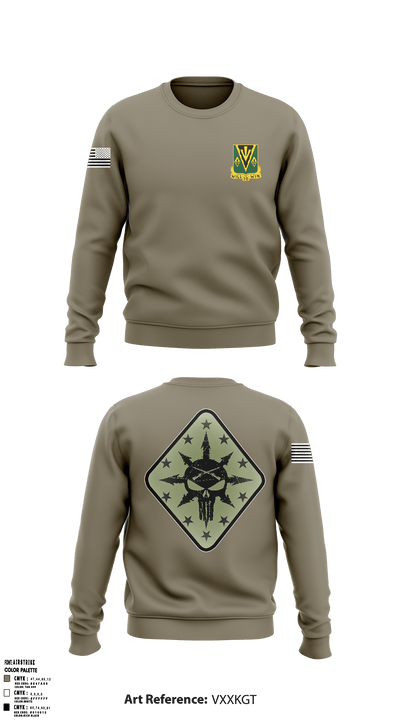 C Co 1-635th AR 23122236 Crew Neck Sweatshirt - 3