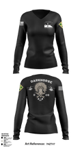 4-4 AB Shops 89728226 Women's Long Sleeve V-neck Shirt - 5