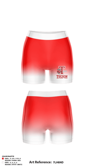Women's Compression Shorts, Tucson High Magnet School Tennis, Tennis, Teamtime, Team time, sublimation, custom sports apparel, team uniforms, spirit wear, spiritwear, sports uniforms, custom shirts, team store, custom team store, fundraiser sports, apparel fundraiser