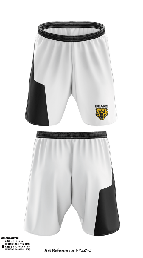 Athletic Shorts With Pockets, Bears, Baseball, Teamtime, Team time, sublimation, custom sports apparel, team uniforms, spirit wear, spiritwear, sports uniforms, custom shirts, team store, custom team store, fundraiser sports, apparel fundraiser