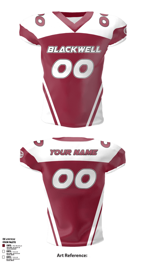Football Jersey, Blackwell High School Football, Football, Teamtime, Team time, sublimation, custom sports apparel, team uniforms, spirit wear, spiritwear, sports uniforms, custom shirts, team store, custom team store, fundraiser sports, apparel fundraiser