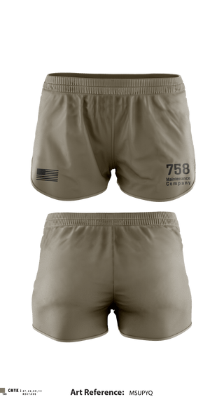 Ranger Panties, 758 Maintenance Company, Army, Teamtime, Team time, sublimation, custom sports apparel, team uniforms, spirit wear, spiritwear, sports uniforms, custom shirts, team store, custom team store, fundraiser sports, apparel fundraiser